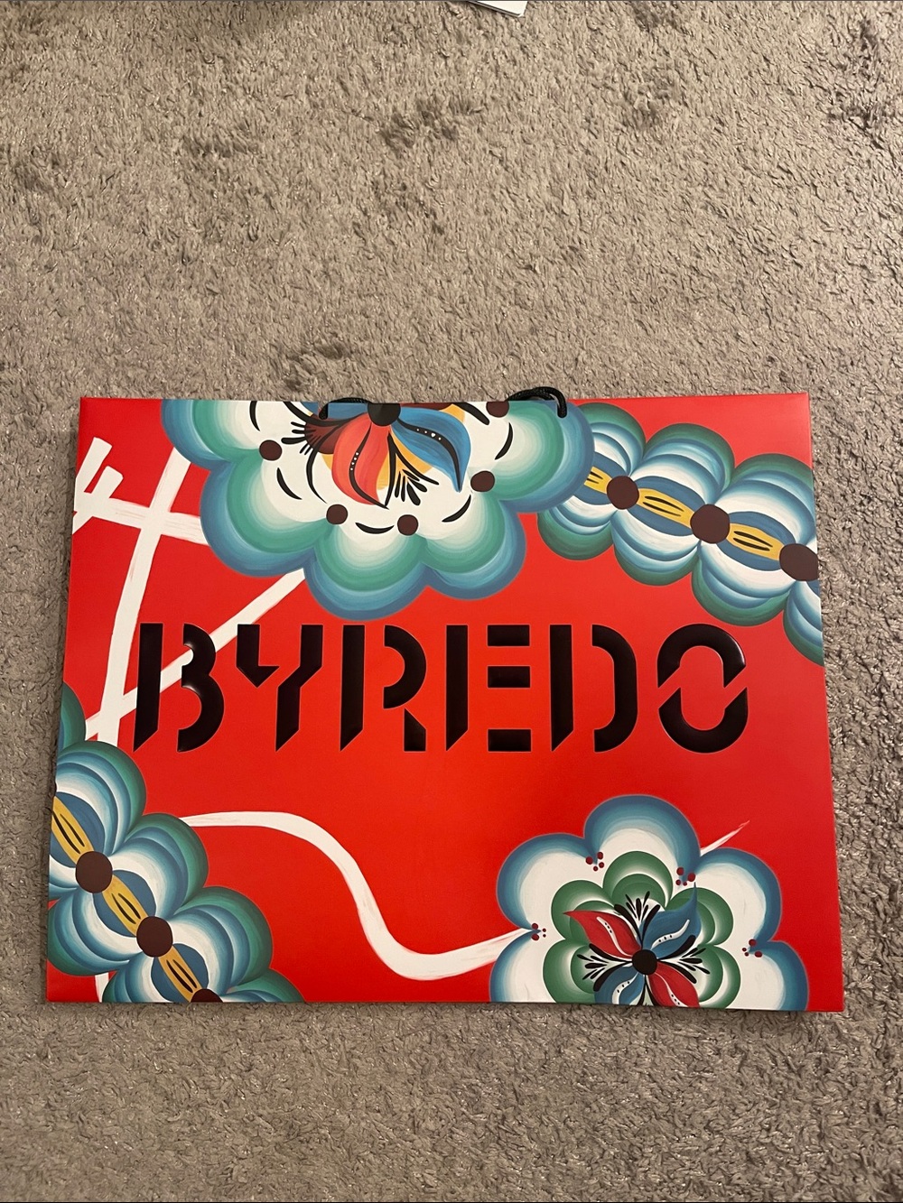 Byredo Red Floral Designer Gift Bag brand new